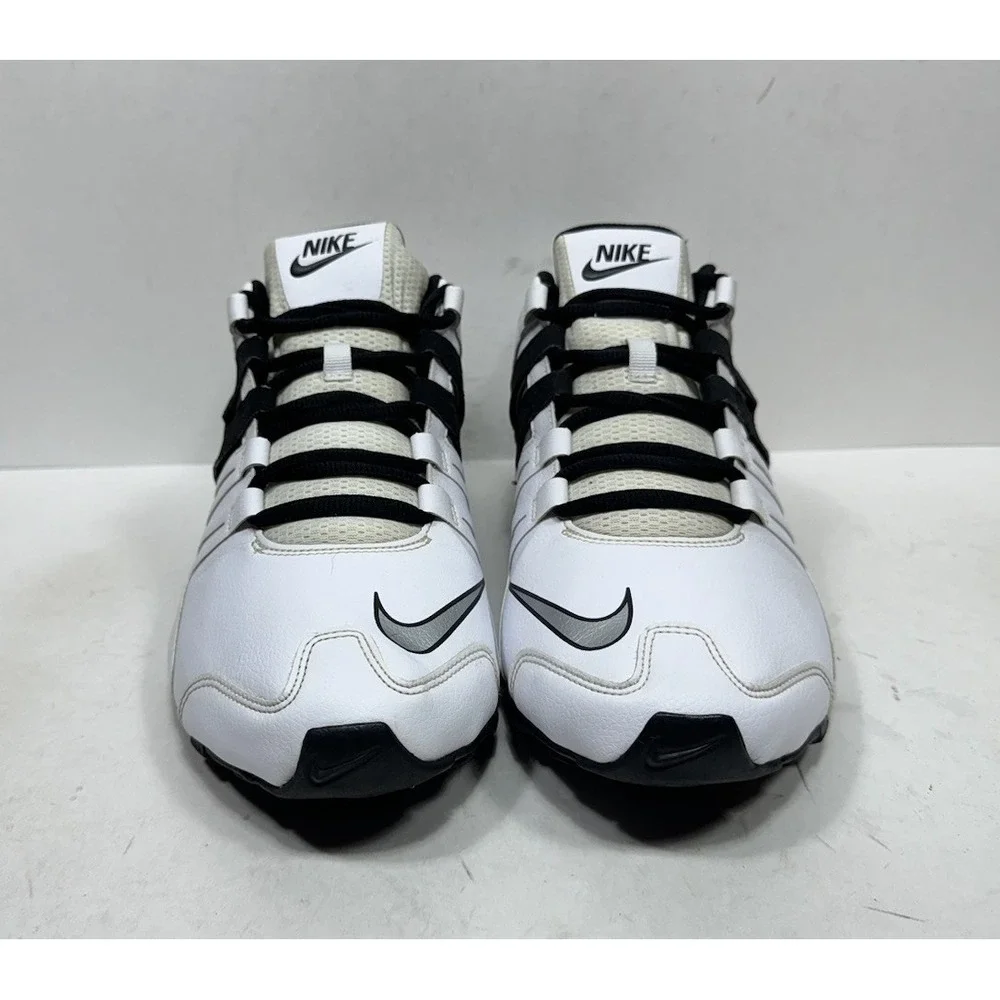 2014 Nike Shox Current 633631-100 Shoes White Black Men's Size 13 Sneakers